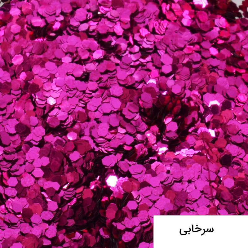 پودر اکلیل رزین اپوکسی فیلو مدل Hexagon 10 حجم 10 میلی لیتر مجموعه 12 عددی