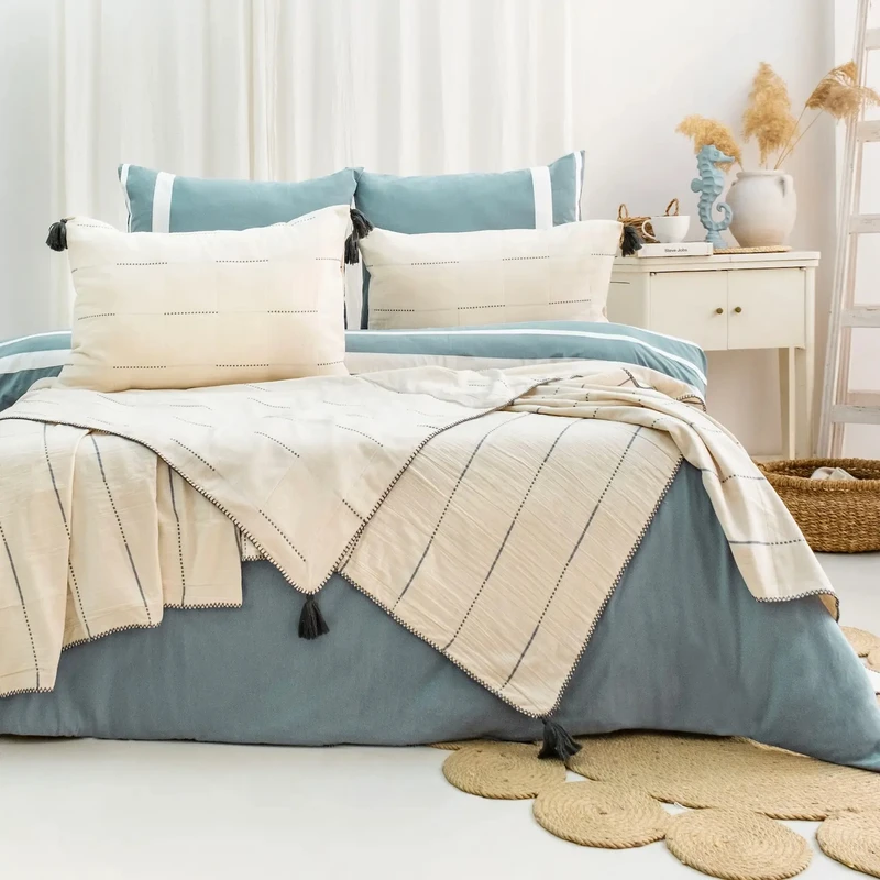 سرویس ملحفه 2 نفر 7 تکه شاهسِر مدل اوا کویین