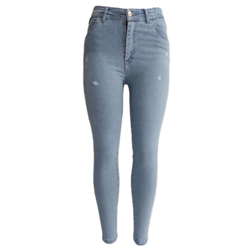 شلوار جین زنانه مدل دمپا جذب قد 100