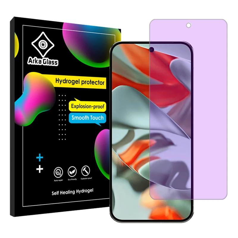 محافظ صفحه نمایش آنتی پرپل آرکا گلس مدل Tough مناسب برای گوشی موبایل گوگل Pixel 9 Pro XL