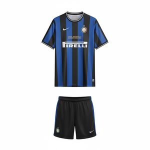 ست تی‌شرت آستین کوتاه و شلوارک ورزشی مردانه مدل اینتر میلان کد Home 2010