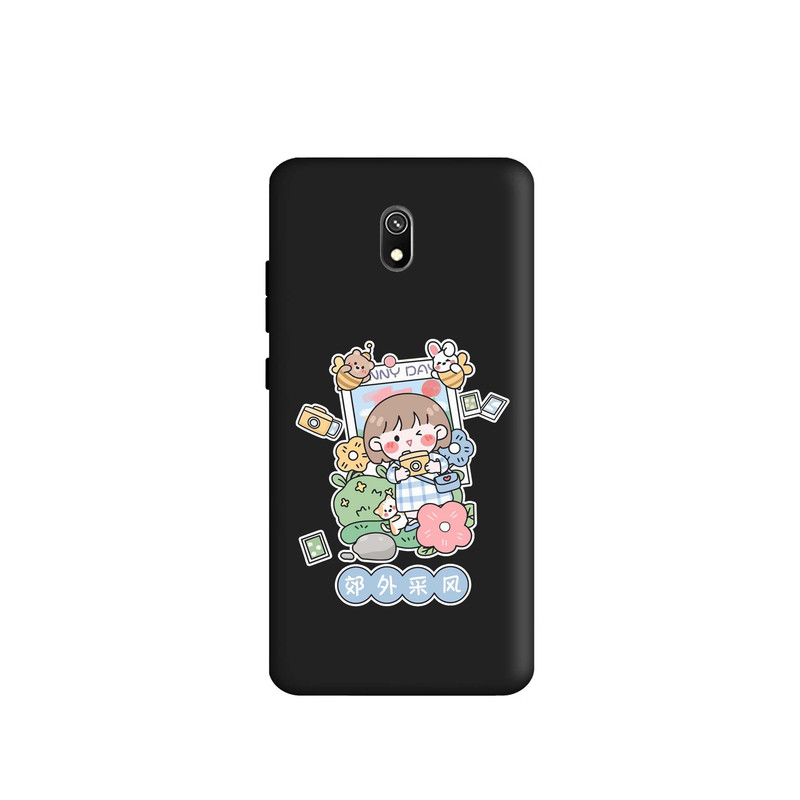 کاور طرح دختر عکاس کد m2703 مناسب برای گوشی موبایل شیائومی Redmi 8A