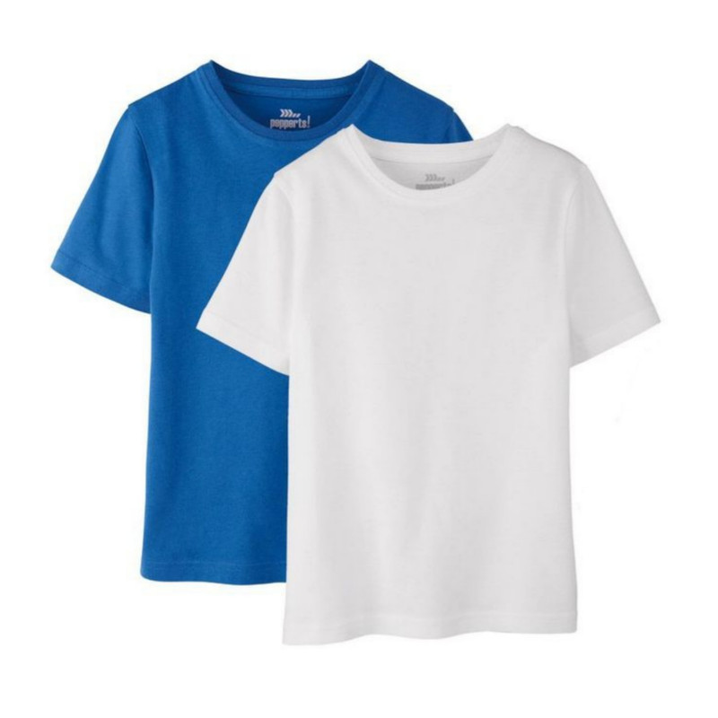 تی شرت آستین کوتاه پسرانه پیپرتس مدل 0053 بسته دو عددی