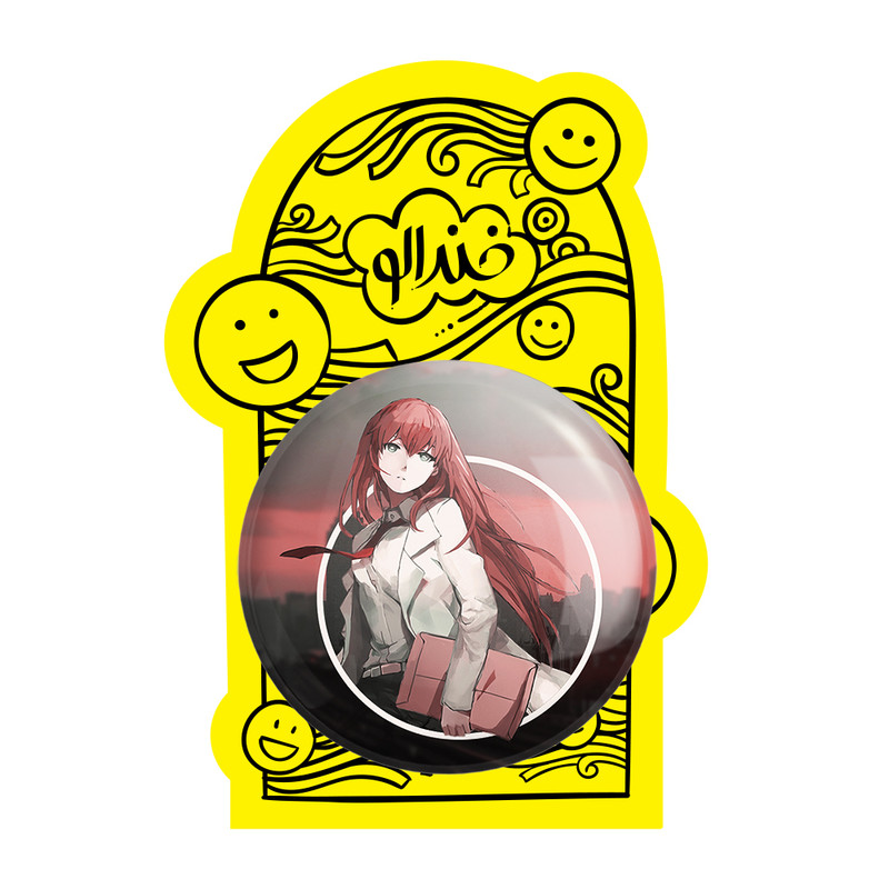 آینه جیبی خندالو طرح کوریسو ماکیسه انیمه اشتاینز گیت مدل تاشو کد 17502