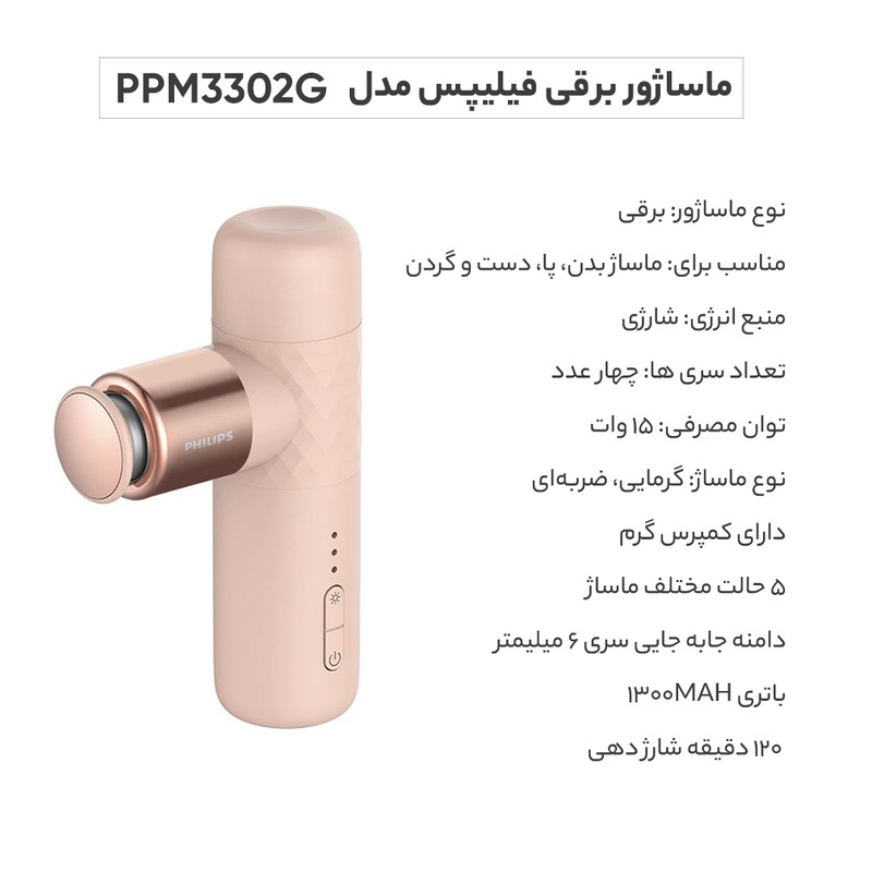 ماساژور برقی فیلیپس مدل PPM3302G