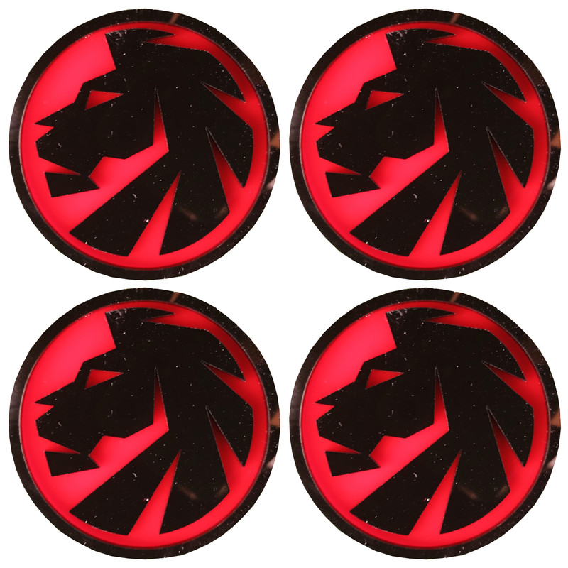 درپوش رینگ خودرو مدل LION100 R-BLK PLUS مناسب برای پژو 206 بسته 4 عددی