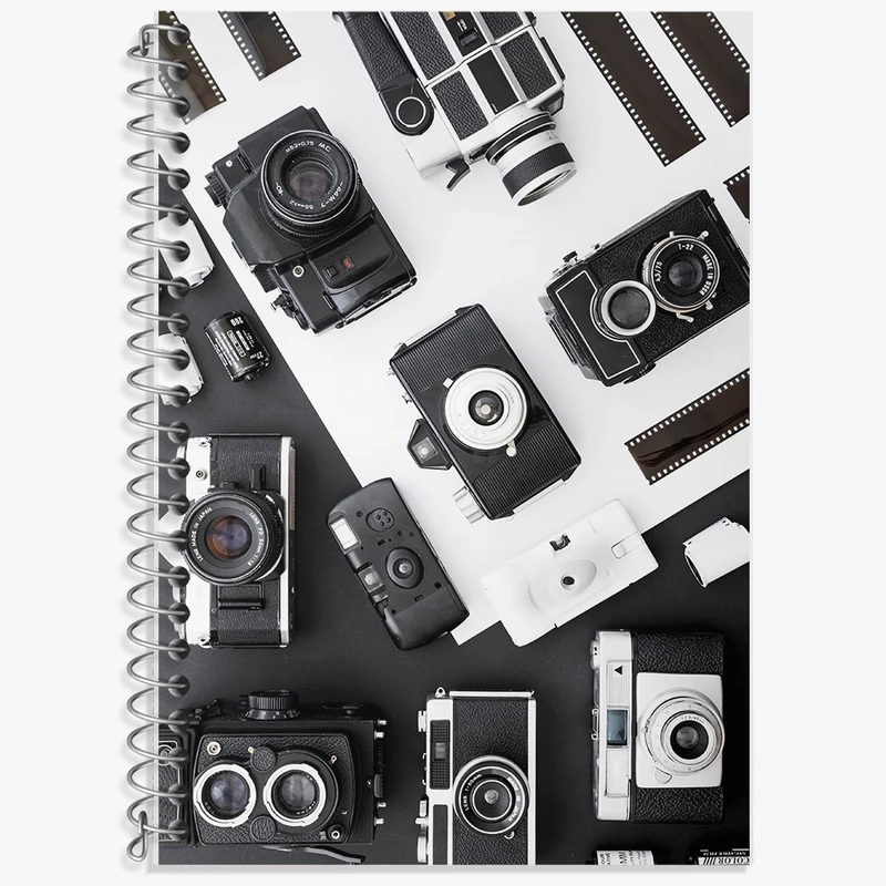 دفتر زبان 50 برگ خندالو مدل سه خط طرح دوربین عکاسی کد F2360