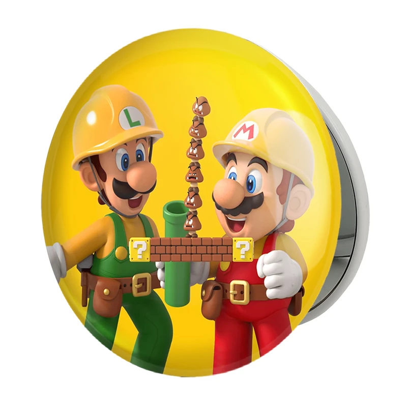 آینه جیبی خندالو طرح سوپر ماریو مدل تاشو کد 30428