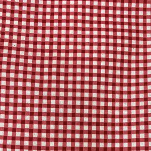 پارچه آشپزخانه عرض 90 سانتی متر مدل چهارخانه رنگ قرمز