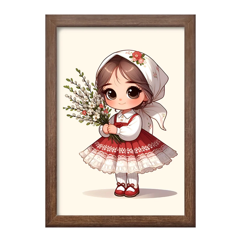 تابلو خندالو طرح دخترانه بانمک کد F7616