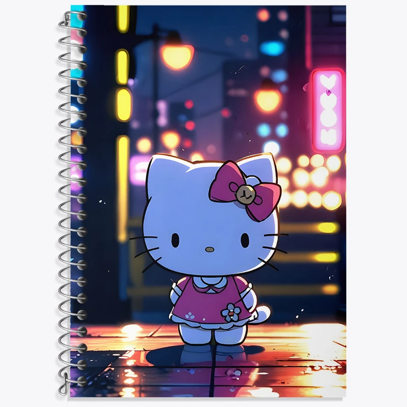 دفتر زبان 50 برگ خندالو مدل سه خط طرح هلو کیتی (Hello Kitty)  کد N3998
