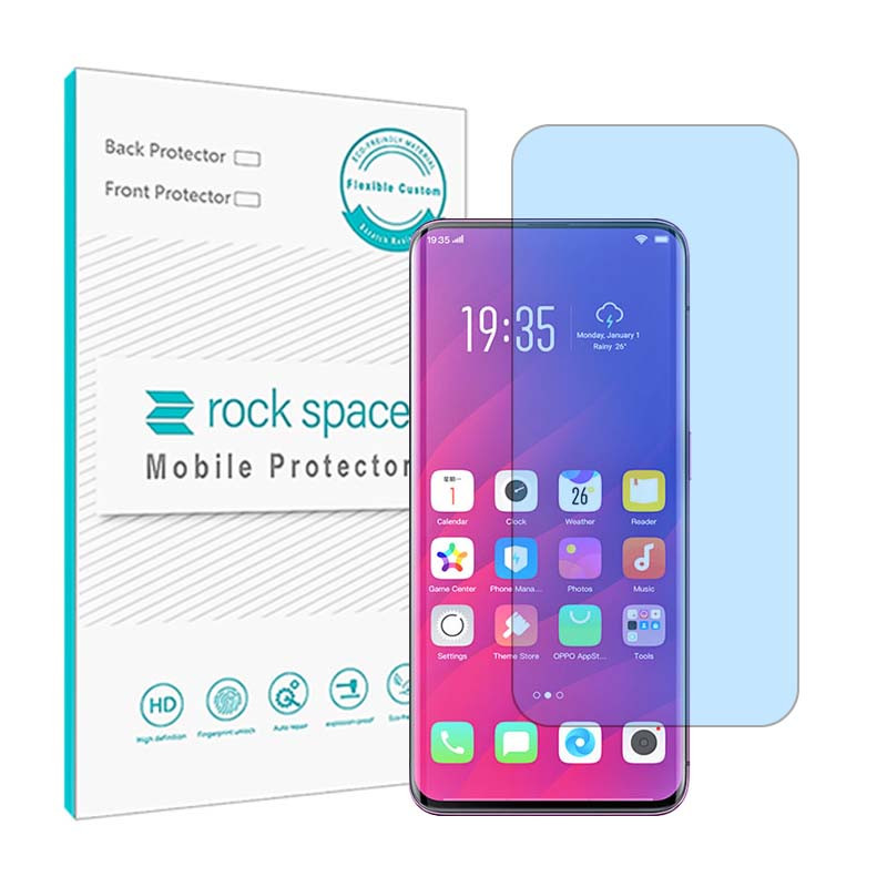 محافظ صفحه نمایش ضد اشعه آبی راک اسپیس مدل HyBLU مناسب برای گوشی موبایل اوپو find x