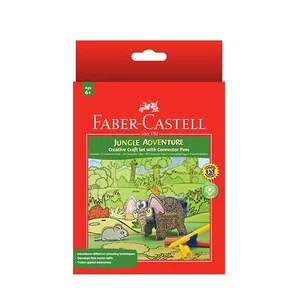ماژیک رنگ آمیزی 12 رنگ  فابر کاستل مدل Jungle Adventure