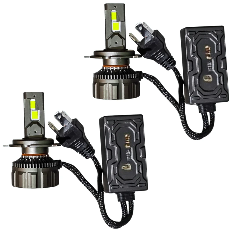 لامپ نور پایین و نور بالا چراغ جلو تک حالته بست یدک مدل یخی کد X11 با پایه H4 مناسب برای ریو بسته ۲ عددی 