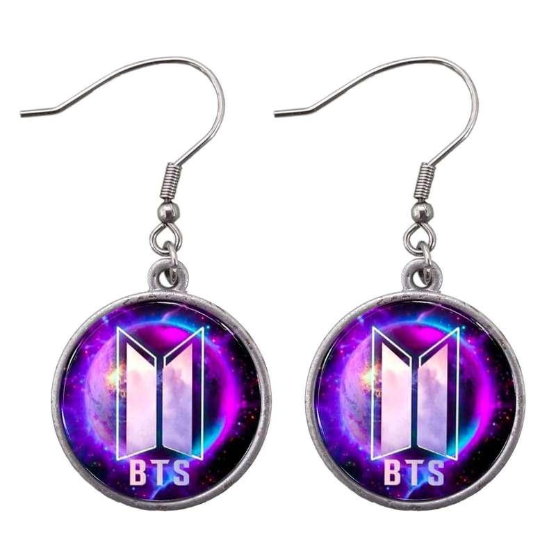 گوشواره دخترانه مدل گروه موسیقی bts کد 41
