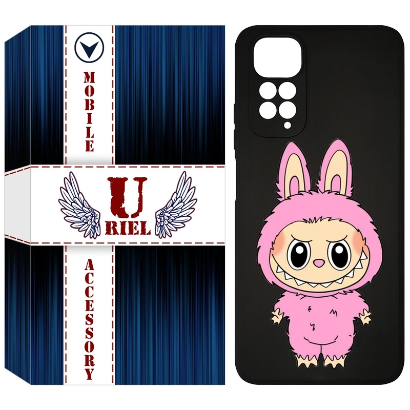 کاور یوریل قاب مدل KSH کد 129 طرح عروسک لبوبو مناسب برای گوشی موبایل شیائومی Redmi Note 11 4G / Note 11S