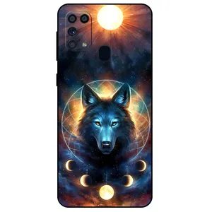 Megafone Wolf and Moon 8006 Cover For Samsung Galaxy M31