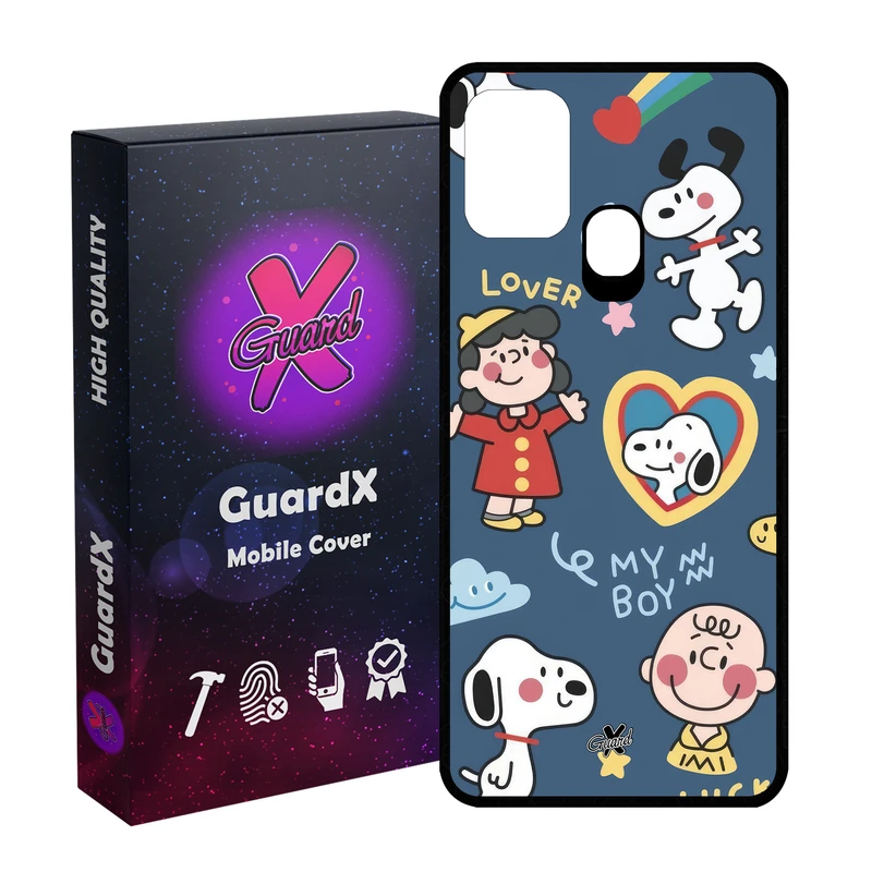 کاور گارد ایکس طرح نقاشی مدل Glass10640 مناسب برای گوشی موبایل سامسونگ Galaxy M31 / M31 Prime / F41