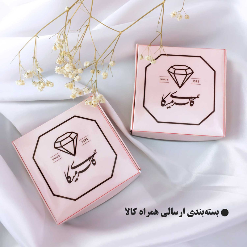 نیم ست زنانه مدل پلاک صدفی و قفل تی کد W_009