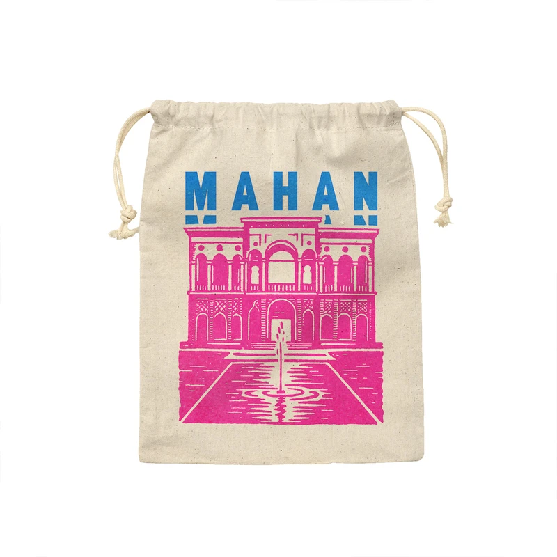 کیسه نان و سبزی ترمه طراحان ایده مدل نماد باغ شازده ماهان کد map0059 - S سایز 19x19 سانتی متر