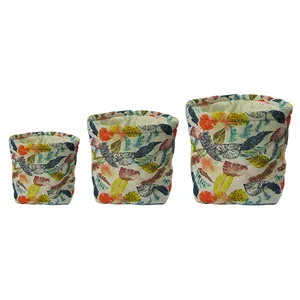 سبد نظم دهنده هوم اند لایف مدل تویینز طرح برگ های رنگی مجموعه 3 عددی