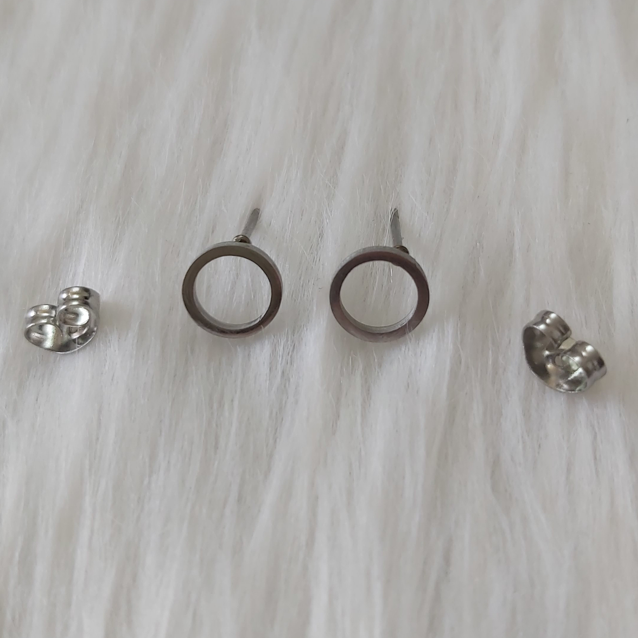 گوشواره زنانه مدل میخی طرح دایره کد shape111