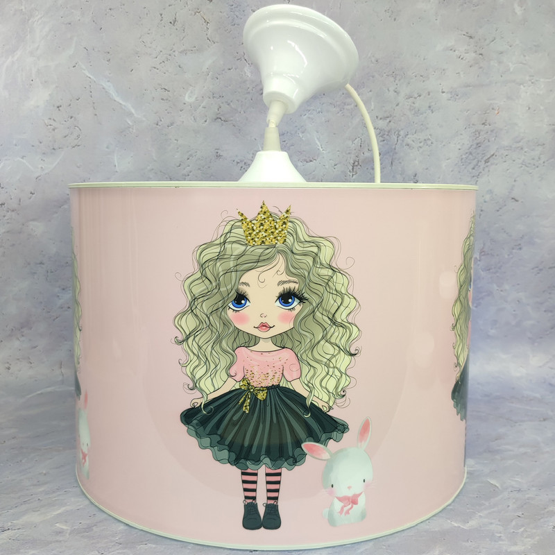 لوستر کودک مدل دختر موفرفری و خرگوش