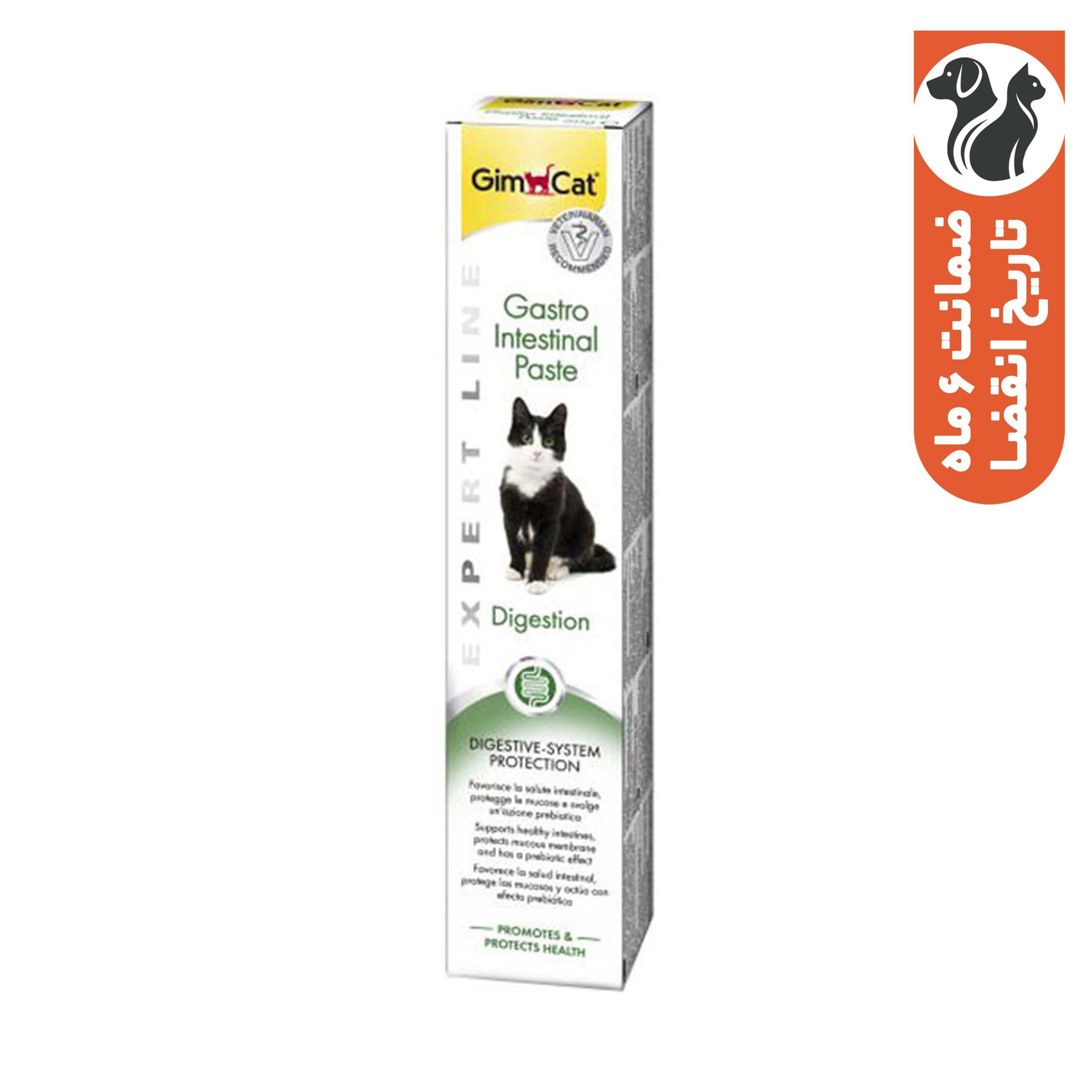 خمیر مکمل گربه جیم کت مدل سلامت دستگاه گوارش وزن 50 گرم