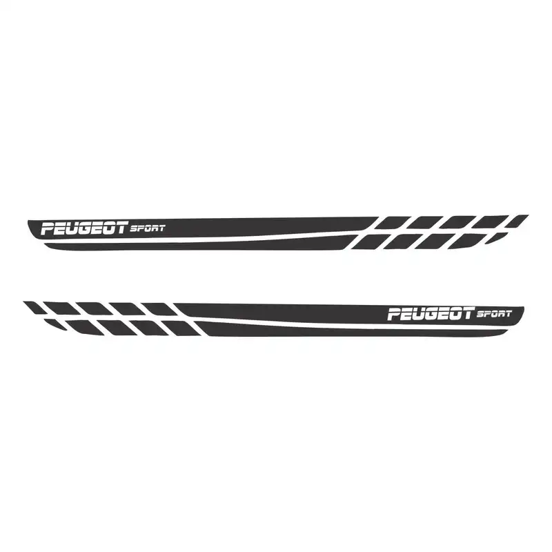 برچسب بدنه خودرو سهیل چاپ طرح PEUGEOT SPORT کد P01 بسته ۲ عددی