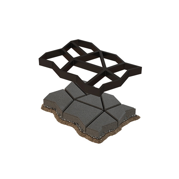 قالب سنگفرش بتن پلاست کد HEXA X3550