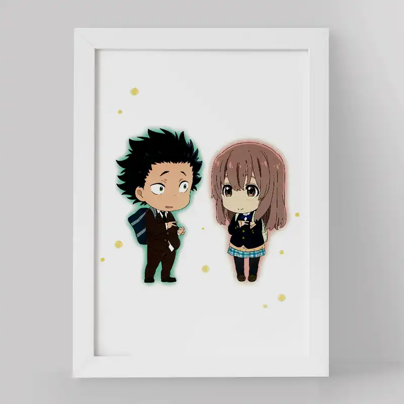 تابلو خندالو مدل شوکو نیشیمیا و شویا ایشیدا انیمه سایلنت ویس کد 15839