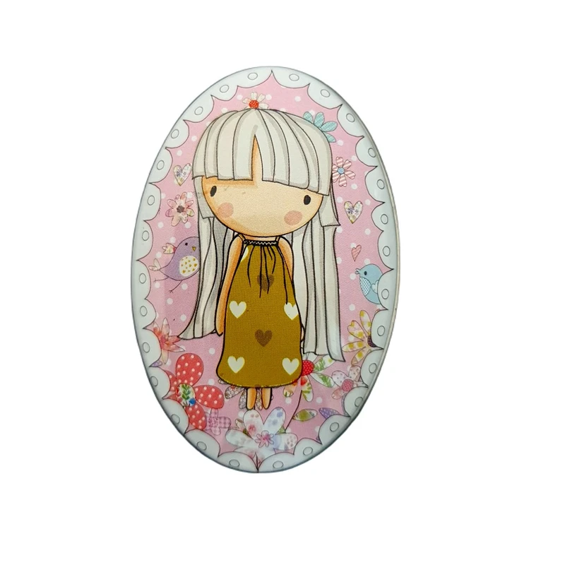 جعبه دکوری مدل قوطی فلزی طرح دختر کد 8