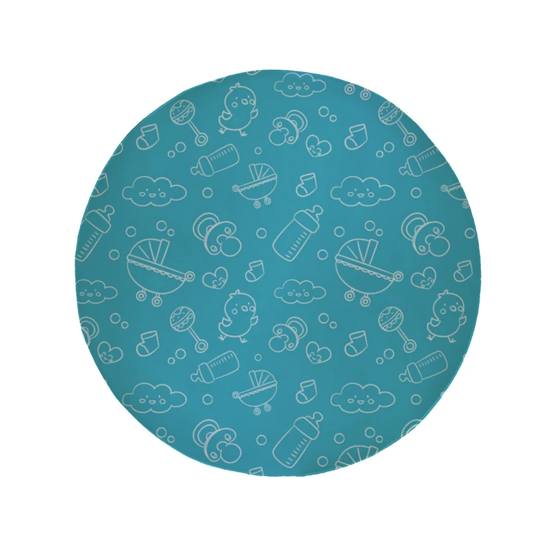     پادری مدل دایره طرح کودکانه کد 8120 سایز 90 × 90 سانتی متر