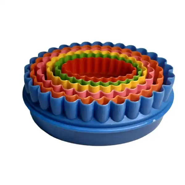 کاتر شیرینی پزی مدل دالبر دوطرفه گرد مجموعه 5 عددی