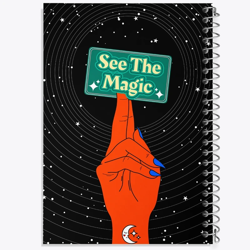 دفتر مشق 50 برگ خندالو طرح See The Magic کد F1651