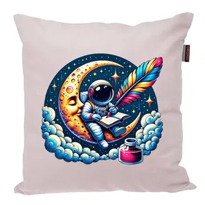 کوسن پاد آفرین مدل فضانورد سیاره منظومه شمسی موشک آدم فضایی کد PK301586 سایز 30*30 سانتی متر