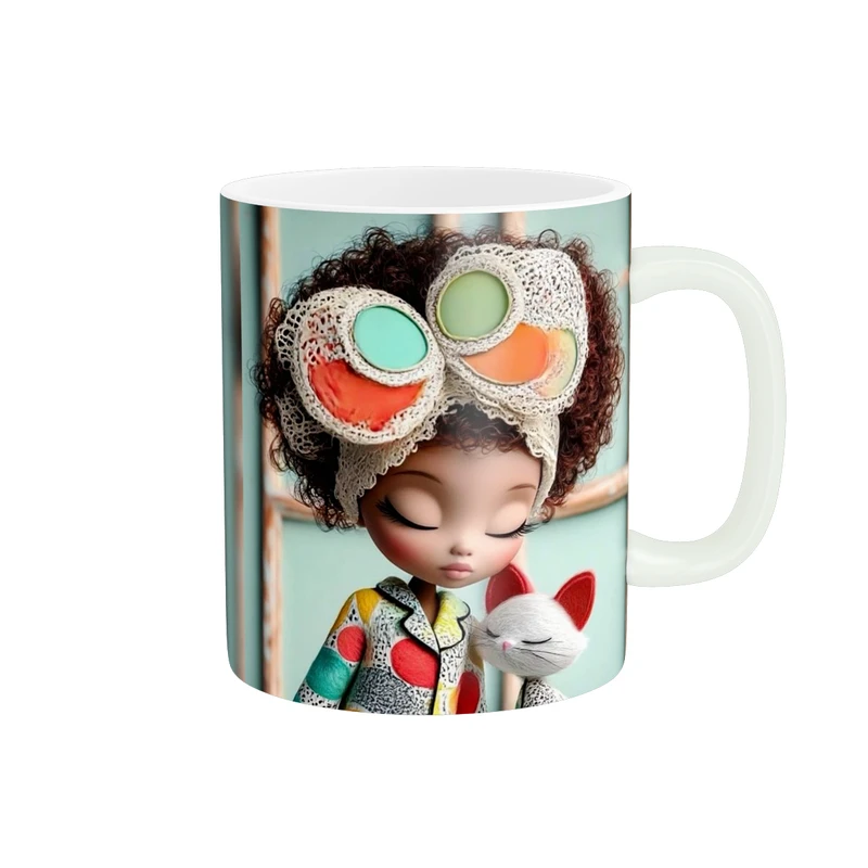 ماگ پاد آفرین طرح دخترک کد 2589