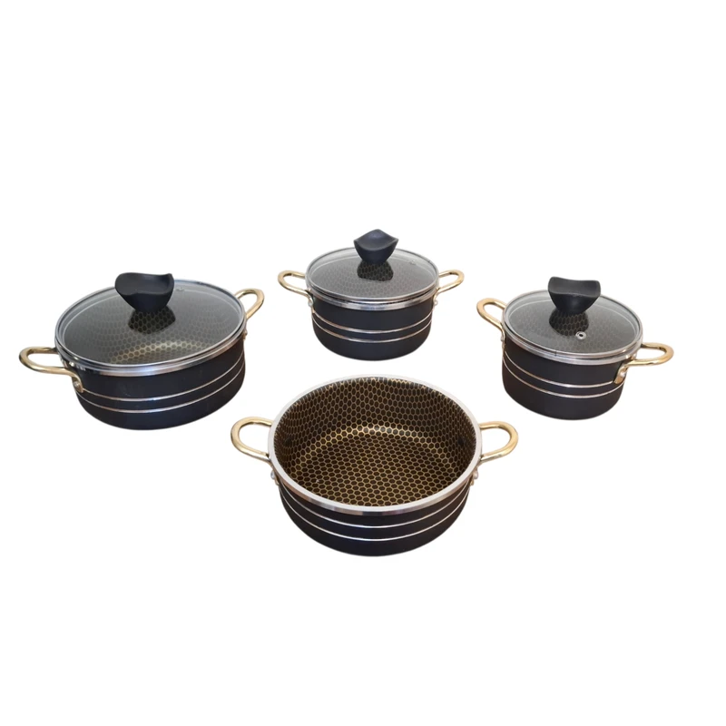 سرویس قابلمه و تابه گرانیتی 7 پارچه مدل هانا