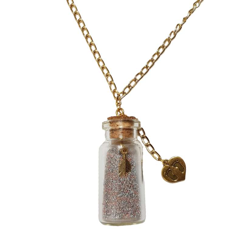 گردنبند دخترانه مدل بطری آرزو کد 01 گردنبند دخترانه مدل بطری آرزو کد 01