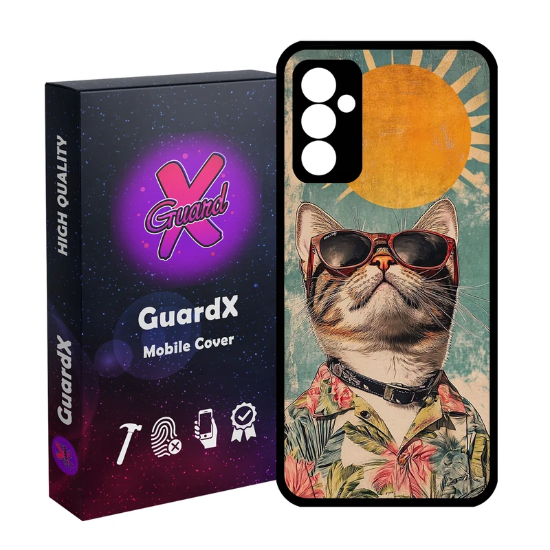 کاور گارد ایکس طرح گربه مدل 11100 مناسب برای گوشی موبایل سامسونگ Galaxy A55 / A55 5G