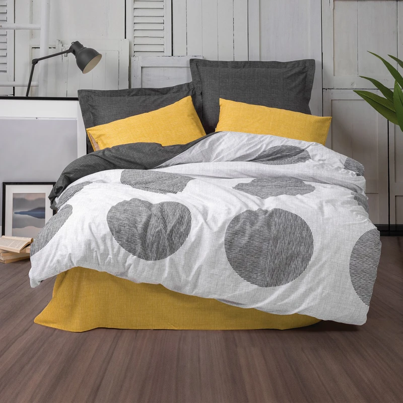 سرویس روتختی کاتن باکس مدل Modern Dappeld Sari دو نفره 4 تکه