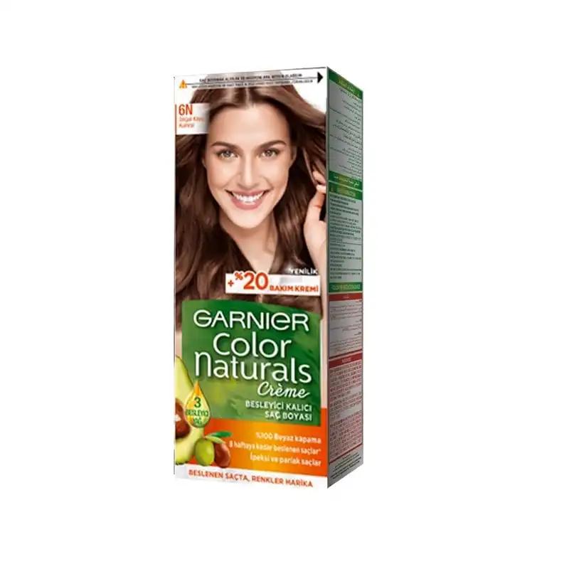 کیت رنگ مو گارنیه شماره 6N حجم 40 میلی لیتر رنگ قهوه ای