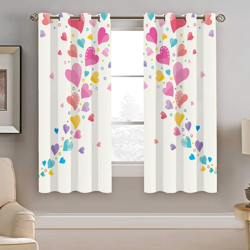 پرده نیروانا طرح قلبی  مدل مخمل کد 4955 سایز 140×200 سانتی متر