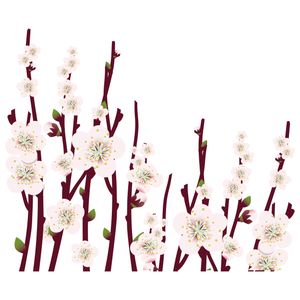 استیکر دیواری مدل شکوفه بهاری کد 9036