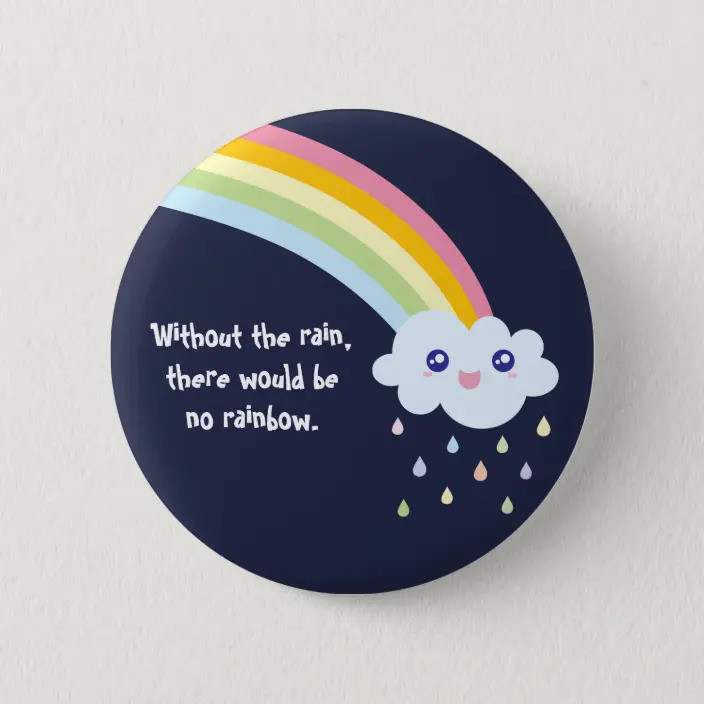 مگنت قطره طرح ابر و رنگین کمان کد 365