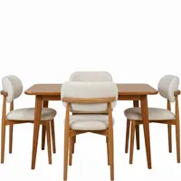 میز و صندلی ناهارخوری چهار نفره مدل دنیز