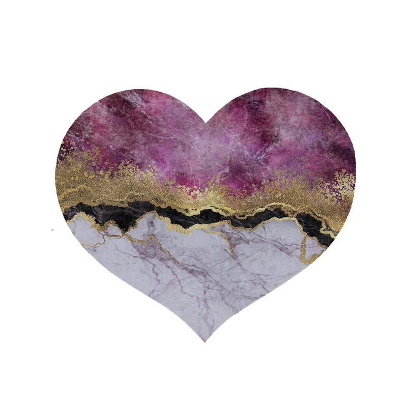پادری مدل قلب طرح سنگ کد 8610 سایز 90 × 90 سانتی متر