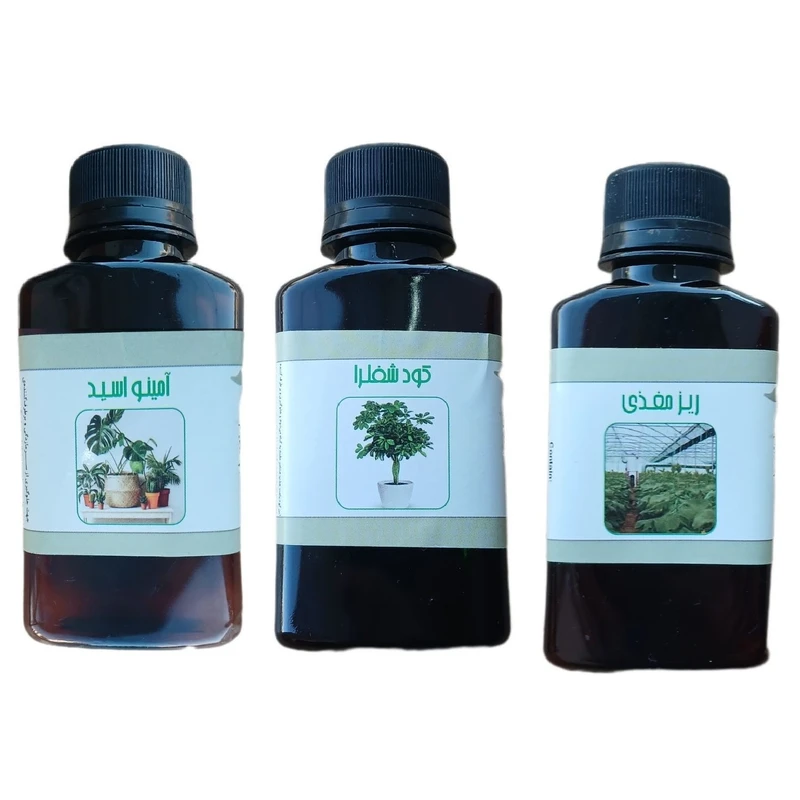 کود مایع امینو اسید و ریز مغذی و شفلرا مدل life drop حجم 110 میلی لیتر