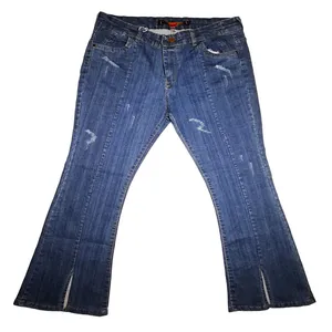 شلوار جین زنانه مدل بوت کات رنگ آبی