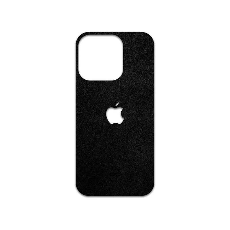 برچسب پوششی ماهوت مدل Black-Chamois-Leather مناسب برای گوشی موبایل اپل iPhone 14 Pro